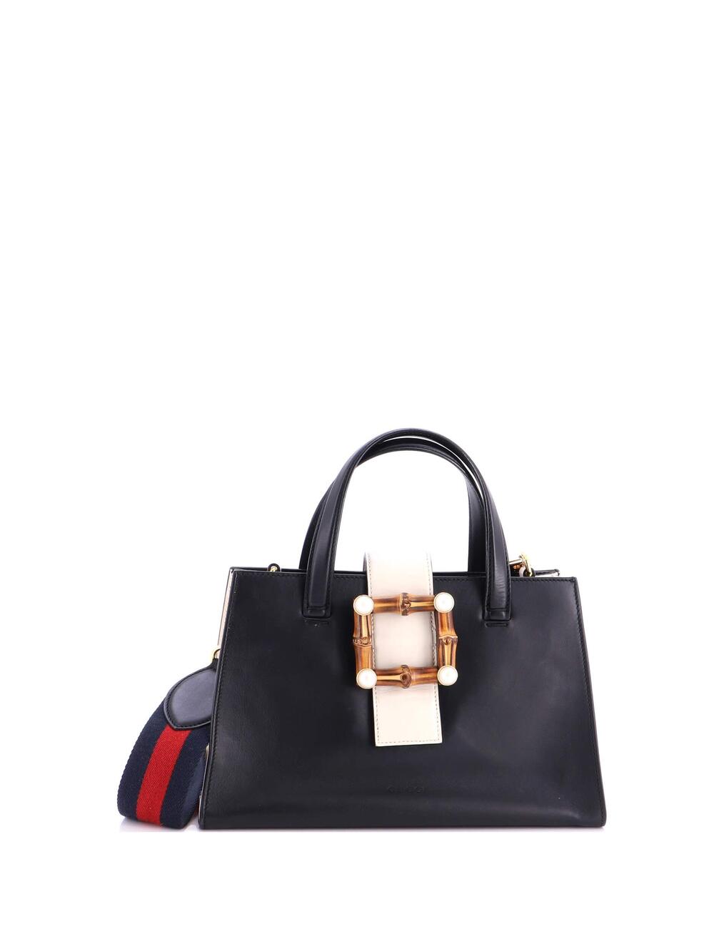 Gucci Bamboo Buckle Tote Leather Small #284732G11B